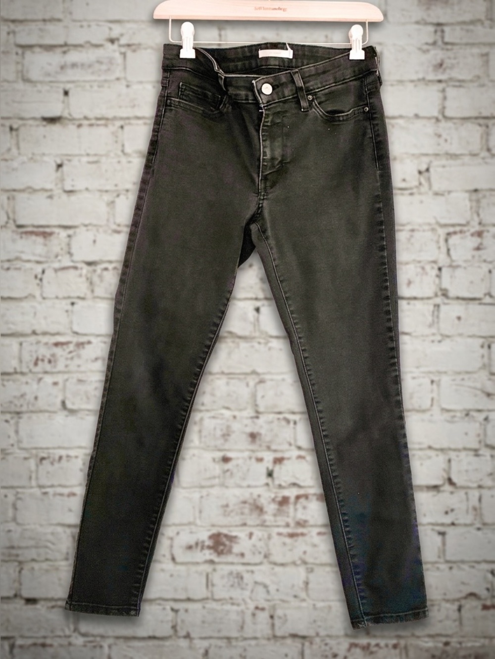 Levi's 711 Skinny Jeans Black Size 29 x 25 Mid Rise